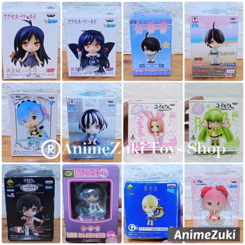 Authentic Assorted Anime Chibi Figure with Box (per piece) Shopee