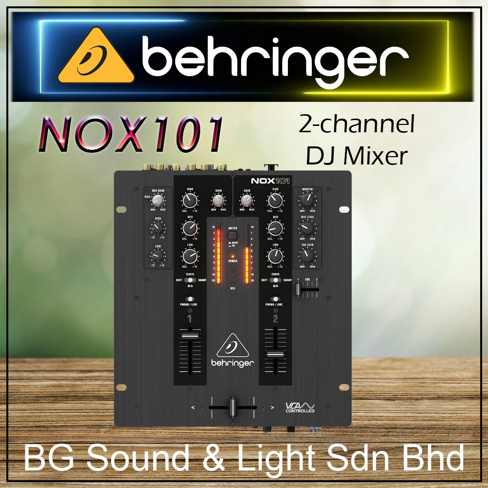 Behringer Pro Mixer NOX101 2channel DJ Mixer (NOX101 / NOX 101) Shopee Philippines