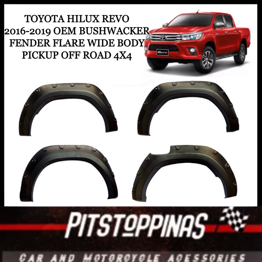 Toyota Hilux Revo 20162019 OEM BUSHWACKER Fender Flare Wide Body