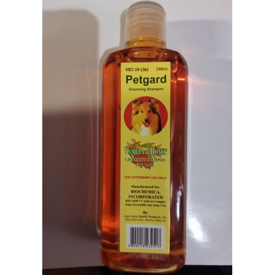 Petgard Grooming Shampoo 240ml (vanilla & honey) Shopee Philippines