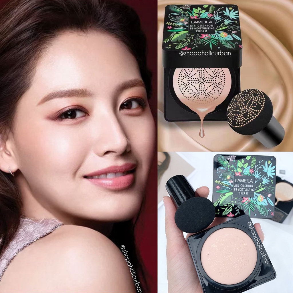 Ori Korean Cushion Lameila Mushroom BB Cream Powder Korean Glowing Powder Disguise Acne Korean