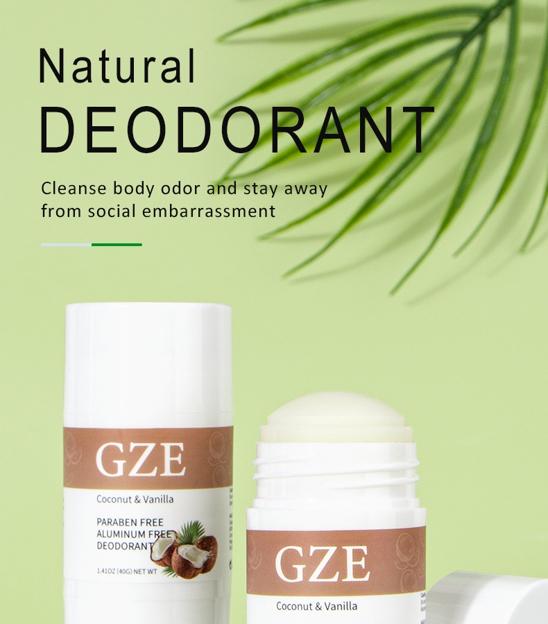GZE Coconut Underarm Antiperspirant Deodorant Stick Reduce Excessive