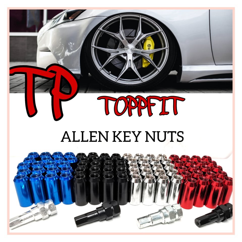 Top Fit Steel Lug Nuts Allen Key Nuts Shopee Philippines