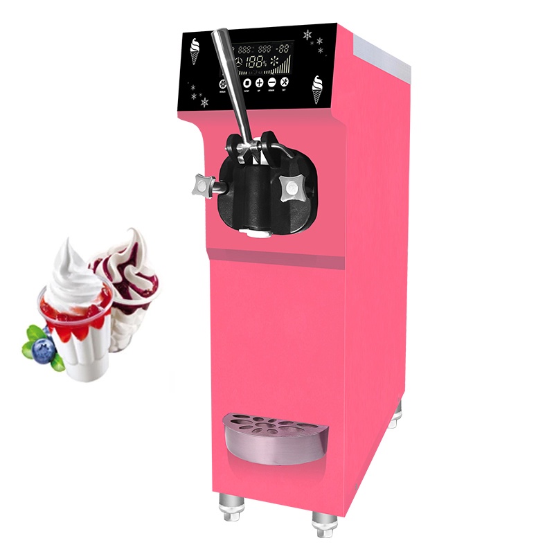 Customized 12L / H Capacity Ice Cream Machine Commercial Soft Ice Cream