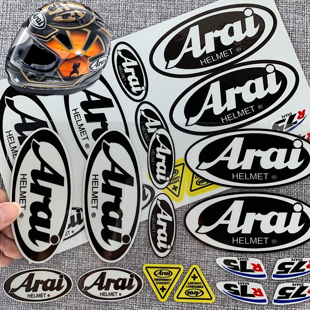 Arai Helmet Sponsor Motorcycle Helmet Reflective Sticker Shopee