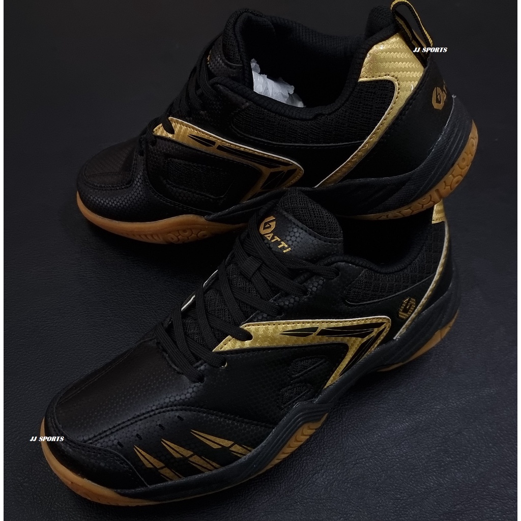 GATTI Badminton Shoes Kosmo Black Gold Shopee Philippines