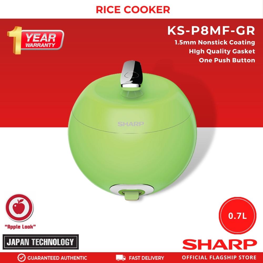 Sharp Apple Shape Rice Cooker KSP8MF 0.7 Liters (4 Cups) Shopee