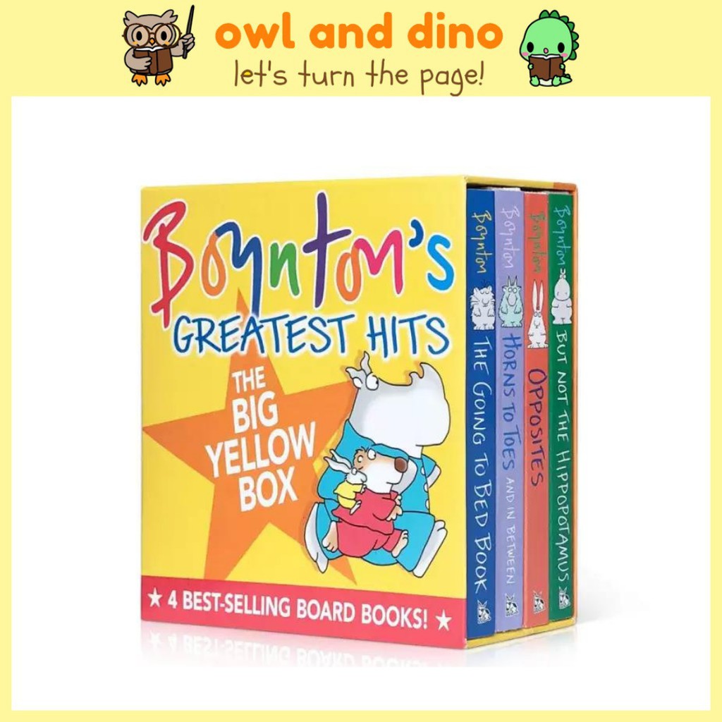 Boynton's Greatest Hits (The Big Yellow Box, 4 Boardbook Set) Shopee