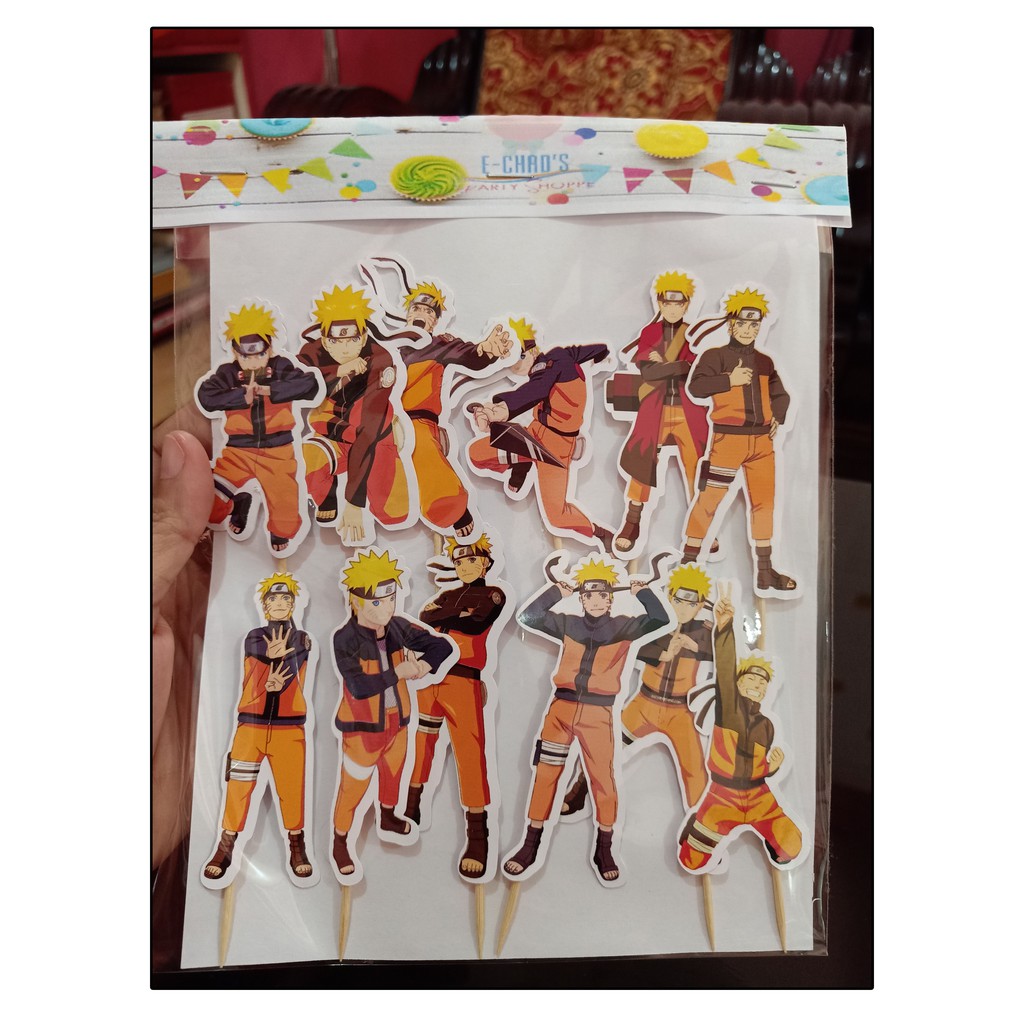 NARUTO SHIPPUDEN Cupcake Topper Shopee Philippines