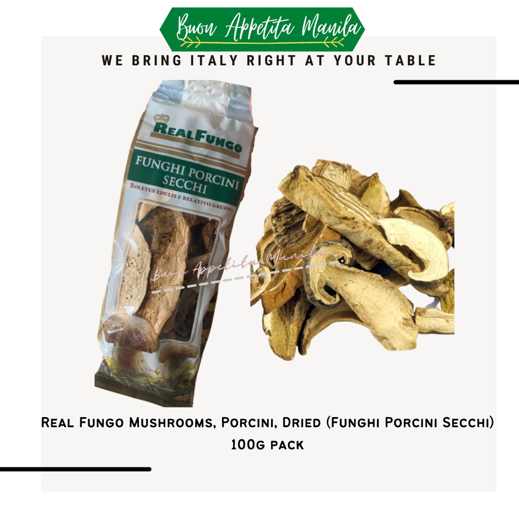 Real Fungo Mushrooms, Porcini, Dried (Funghi Porcini Secchi) 100 g pack
