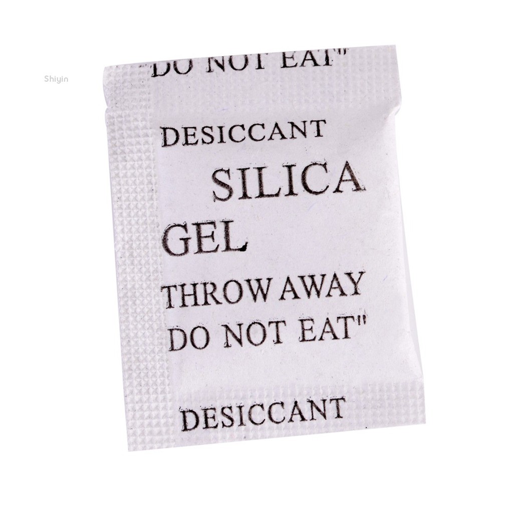 Shiyin 100 Packs 1g NonToxic Silica Gel Desiccant Moisture Damp