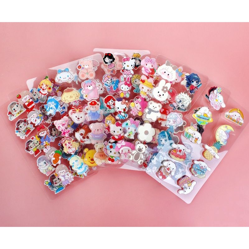 10pcs Pack Cartoon Kuromi Sanrio Jibbitz Demon Slayer Shoe Charms Anime