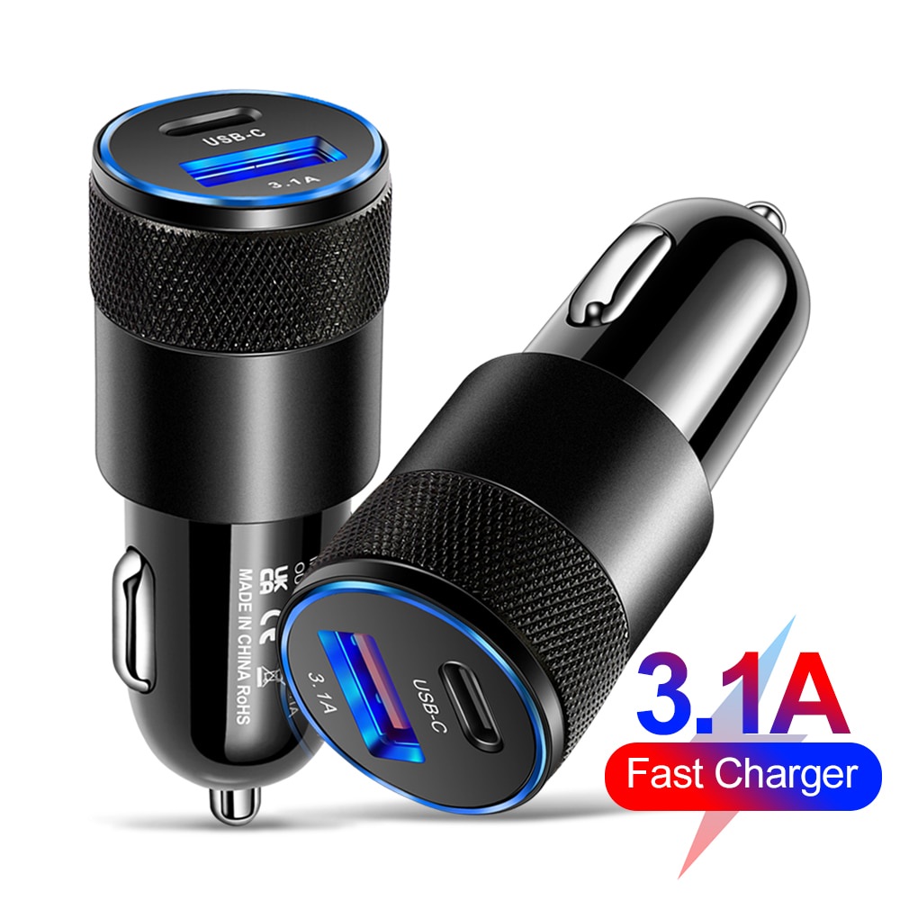 Car Charger USB PD Type C Fast Charging Car Phone Adapter For iPhone 13