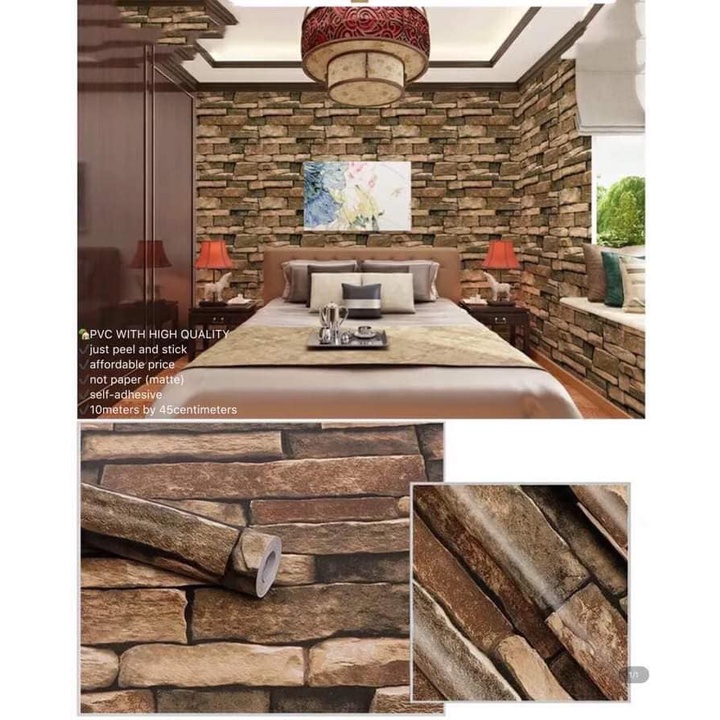 Super shop Waterproof PVC Wallpaper Sticker 45cm wide and 10m long