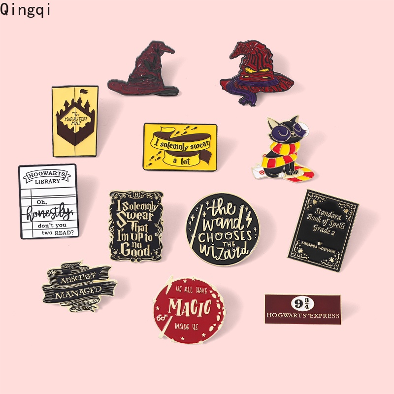 Wizardry A Spell Enamel Pins School of Magic Badges Brooch Clothes