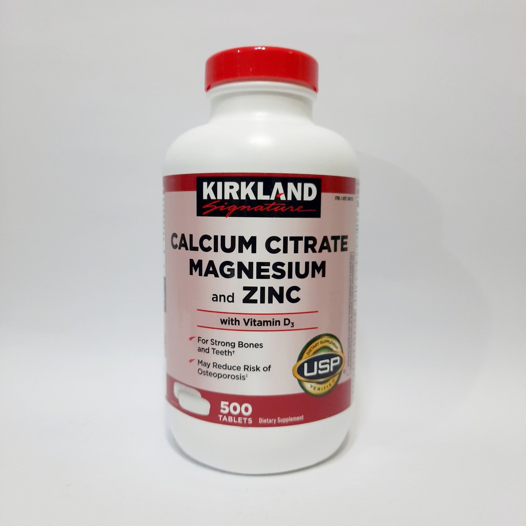 KIRKLAND CALCIUM CITRATE MAGNESIUM AND ZINC with VITAMIN D3 for ADULTS