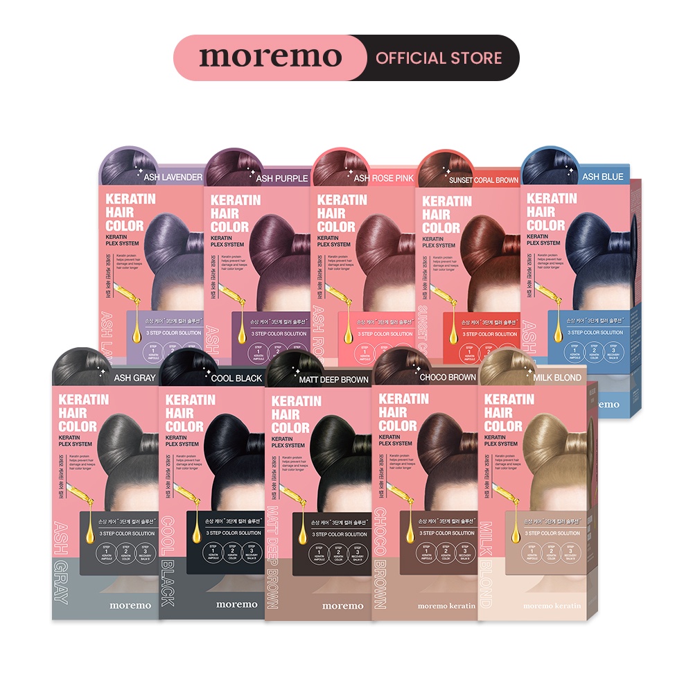 Moremo Keratin Hair Color (Formula1 60g + Formula2 60g) Shopee Philippines
