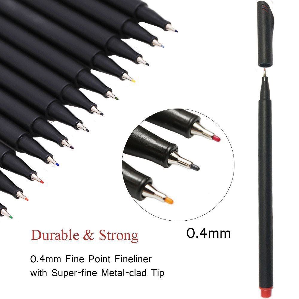 10 Colors Micron Liner Marker Pens Fine liner Color Pen Water Based Assorted Ink For Painting