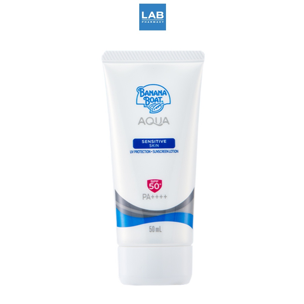 Banana Boat Aqua Sensitive Sunscreen SPF 50+ PA ++++ 50 ml. Skin Uv