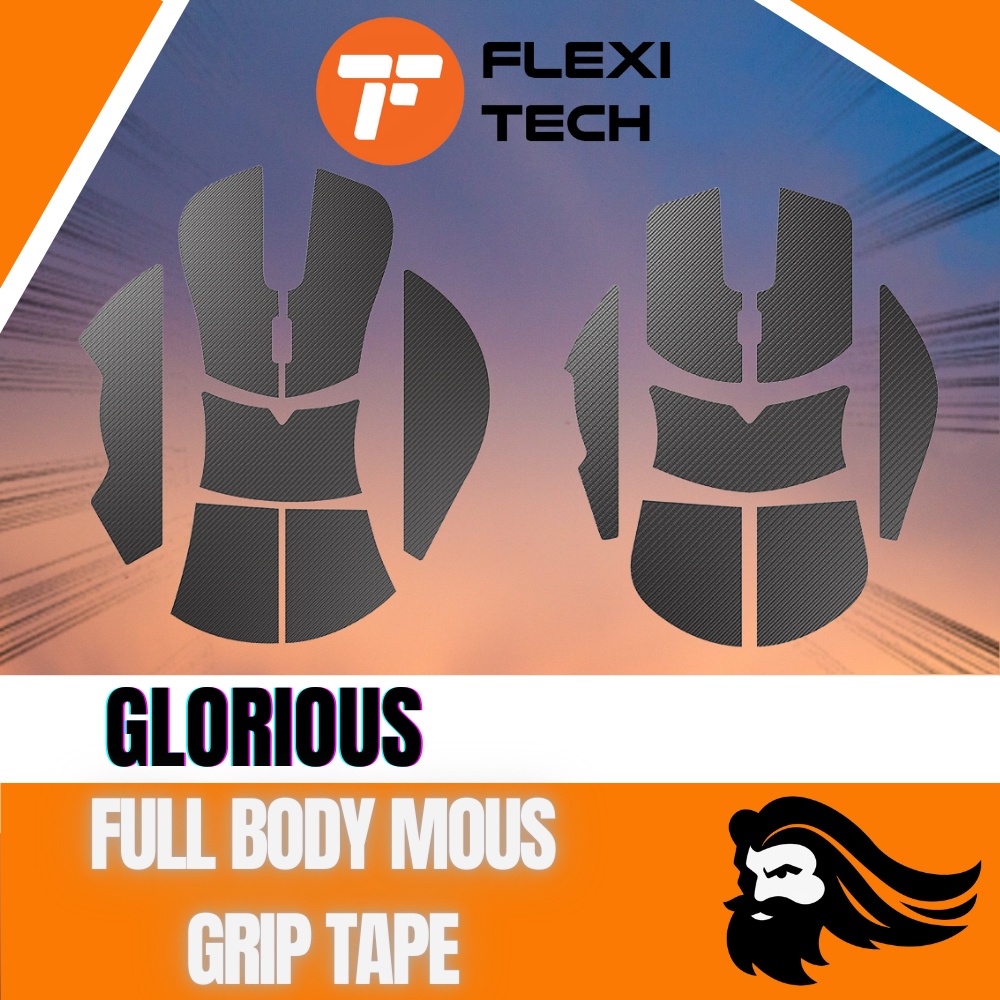 Flexi Tech Glorious Full Body Mouse Grip Tape Model D Minus / Model O Minus / Model D / Model O