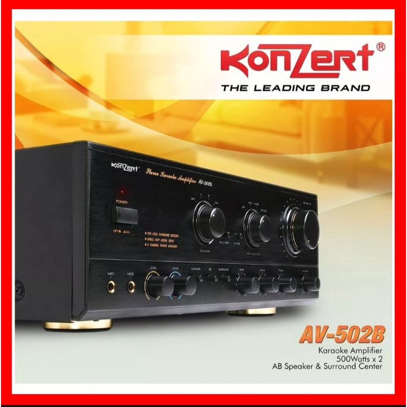 Original Konzert AV502A Karaoke Amplifier Shopee Philippines