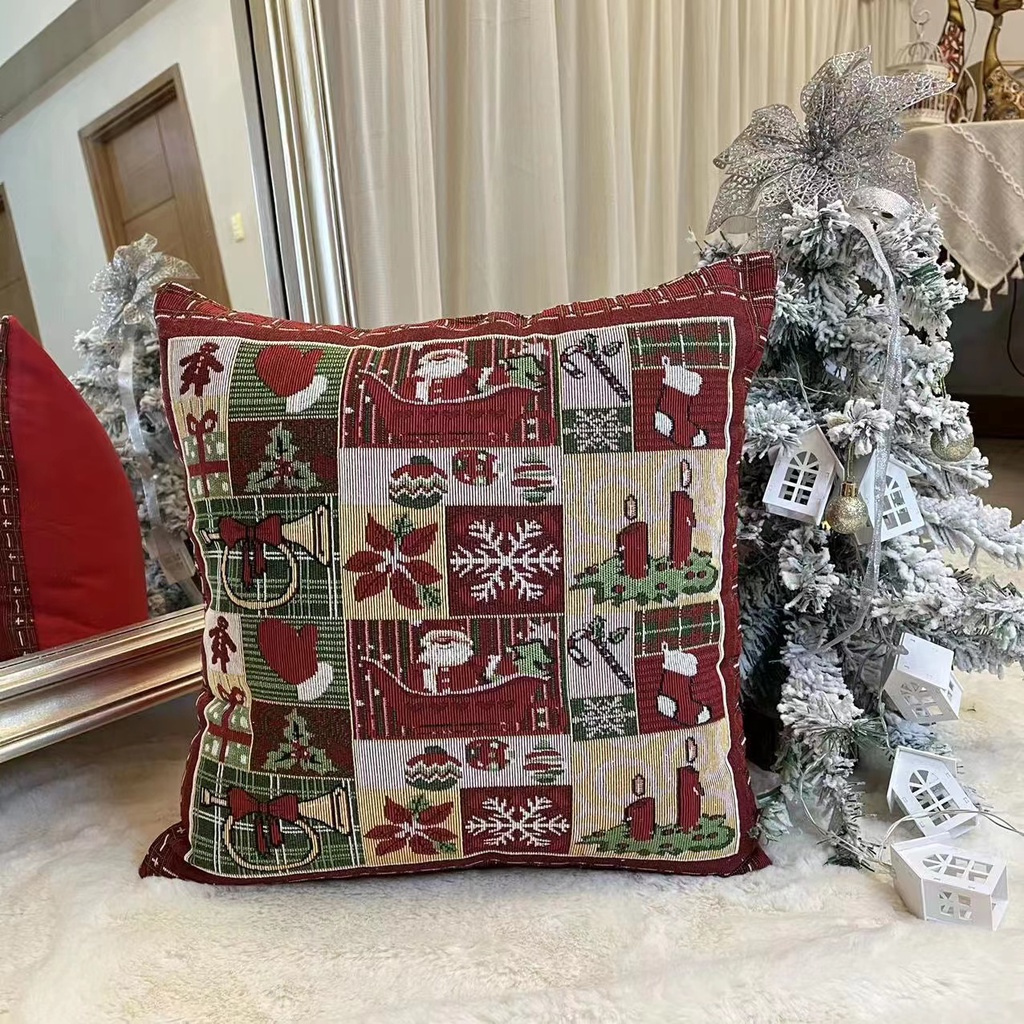 Christmas pillowcase Christmas pillowcase cushion cover decoration home