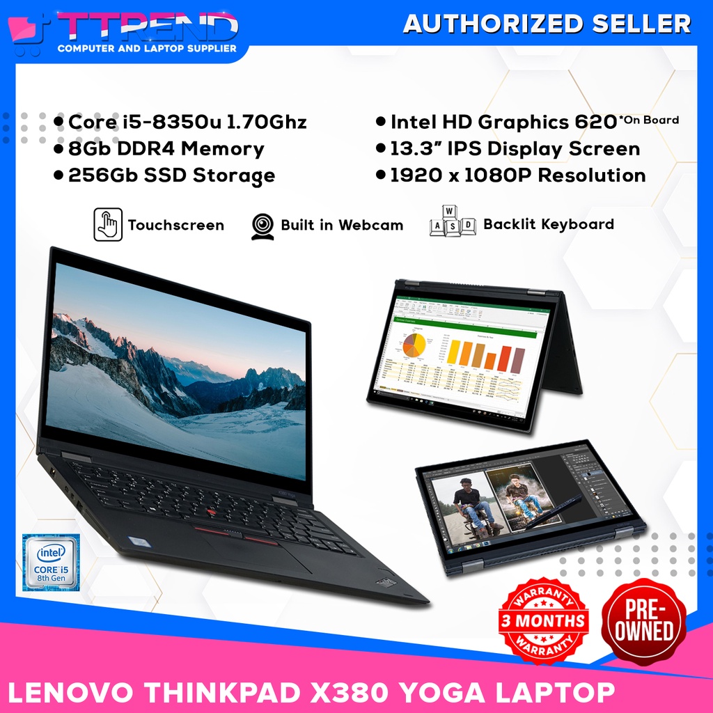 Lenovo ThinkPad X380 Yoga 2in1 Notebook Tablet Laptop Intel Core i5