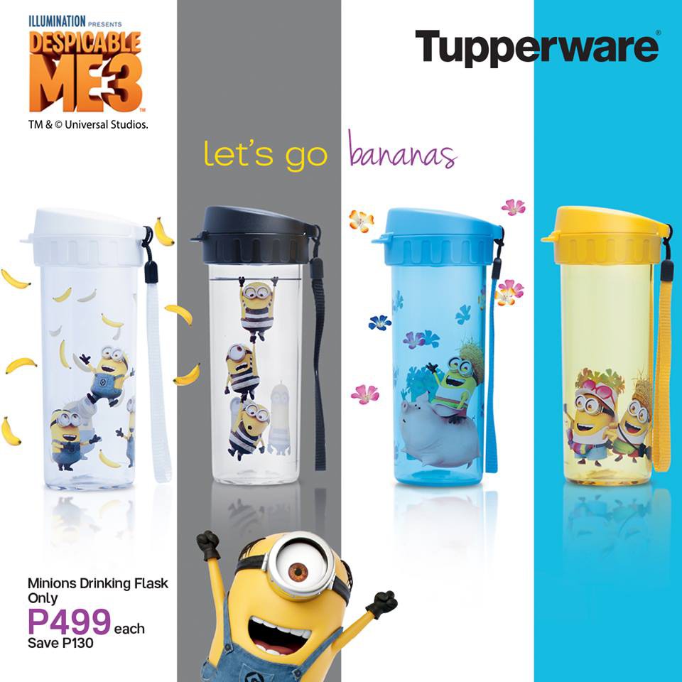 MINIONS DRINKING FLASK TUPPERWARE TUMBLER hot and cold water storage