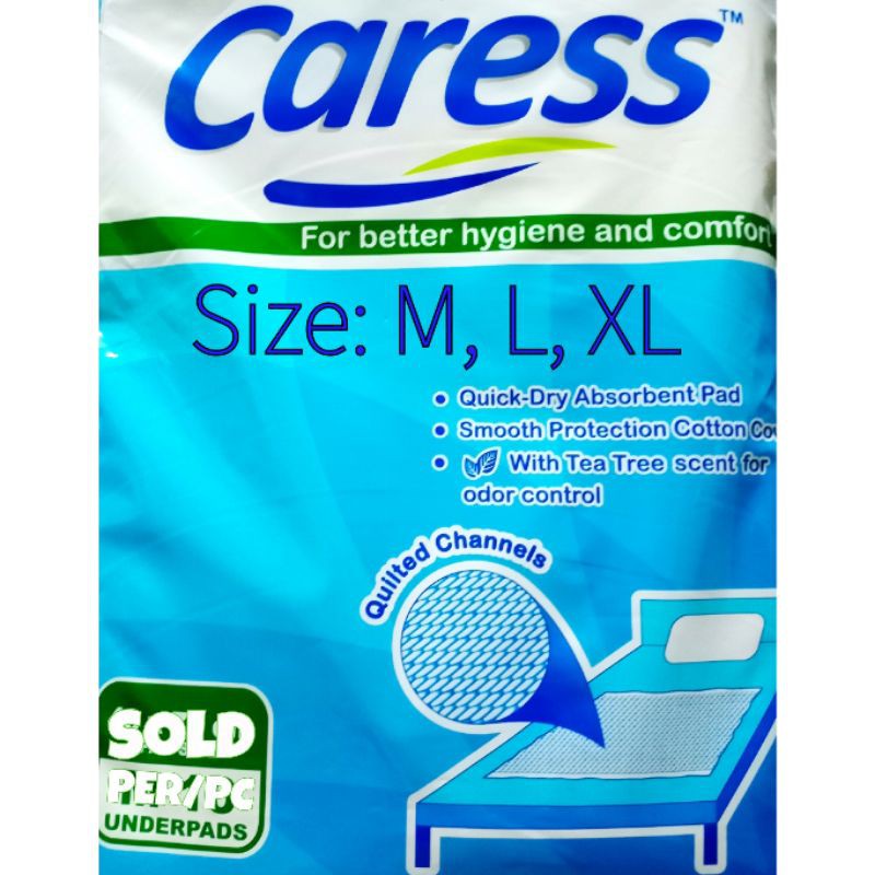 1pc UNDERPADS Per Piece M, L, XL CARESS Shopee Philippines