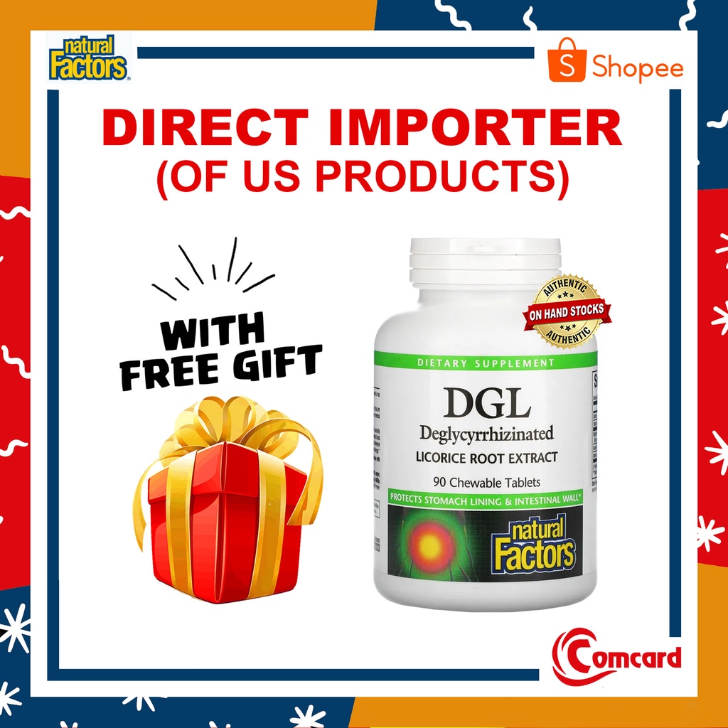 Natural Factors DGL Deglycyrrhizinated Licorice Root Extract, 90
