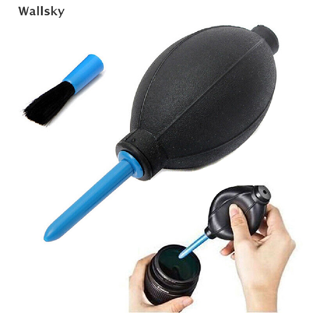 Wallsky> Rubber Hand Air Pump Dust Blower Cleaning Tool +Brush For