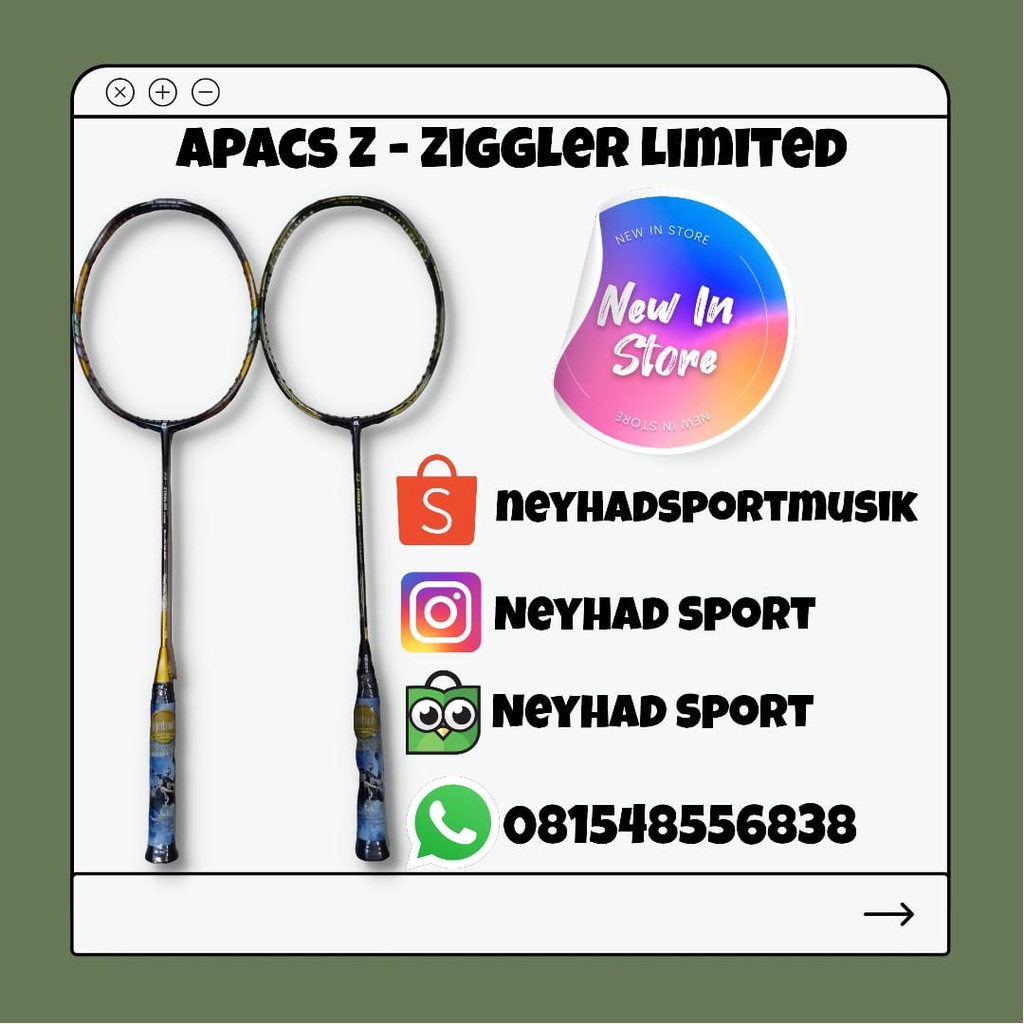 Apacs Z Badminton Racket Ziggler Limited Original Apacs Z Badminton