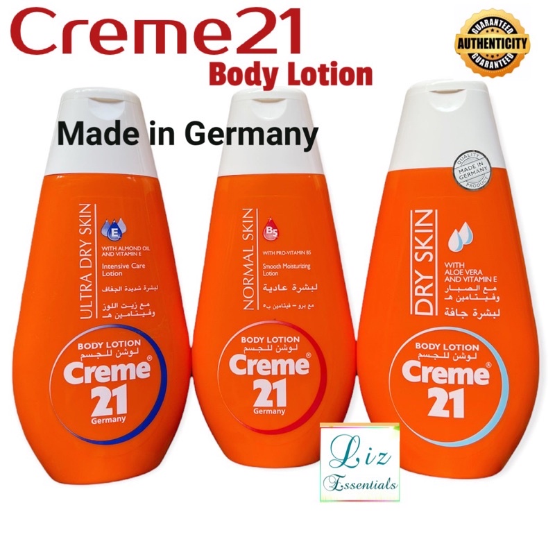 Authentic CREME 21 Body Lotion made in Germany Shopee Philippines