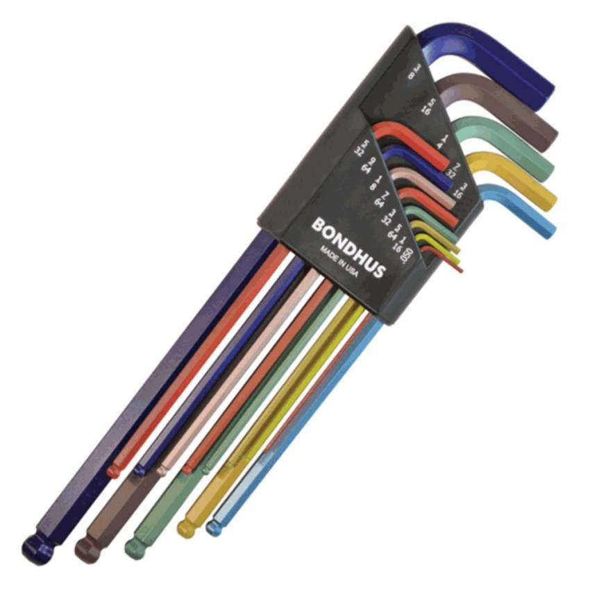Bondhus 69637 Color Extra Long Balldriver Inch Hex Key Set Shopee