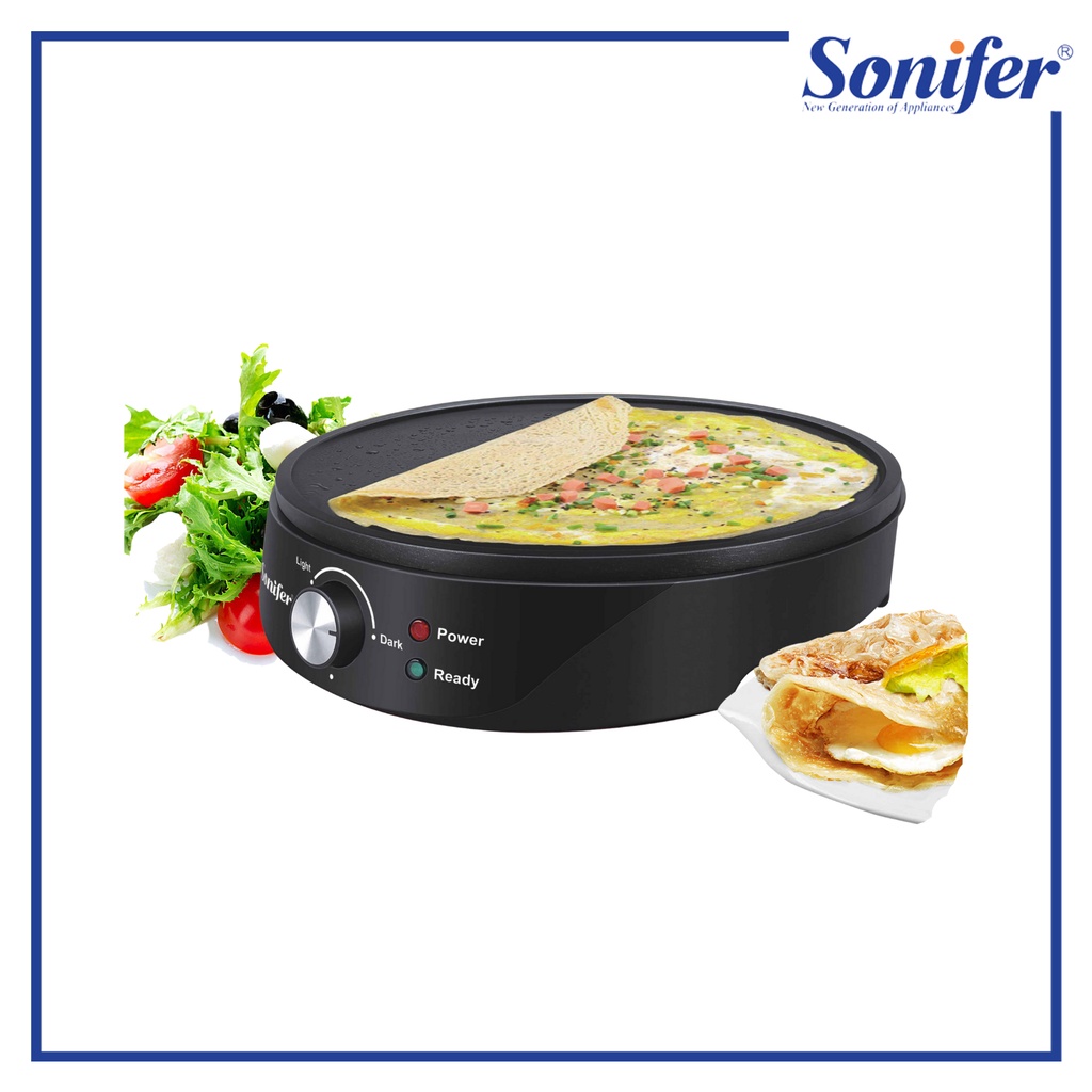 Sonifer SF6072 Electric Crepe Maker Pizza Pancake Roll Pie NonStick