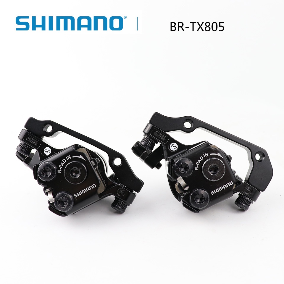 Shimano Tourney TX805 Disc Brake Caliper with Resin Pads Front Rear MTB