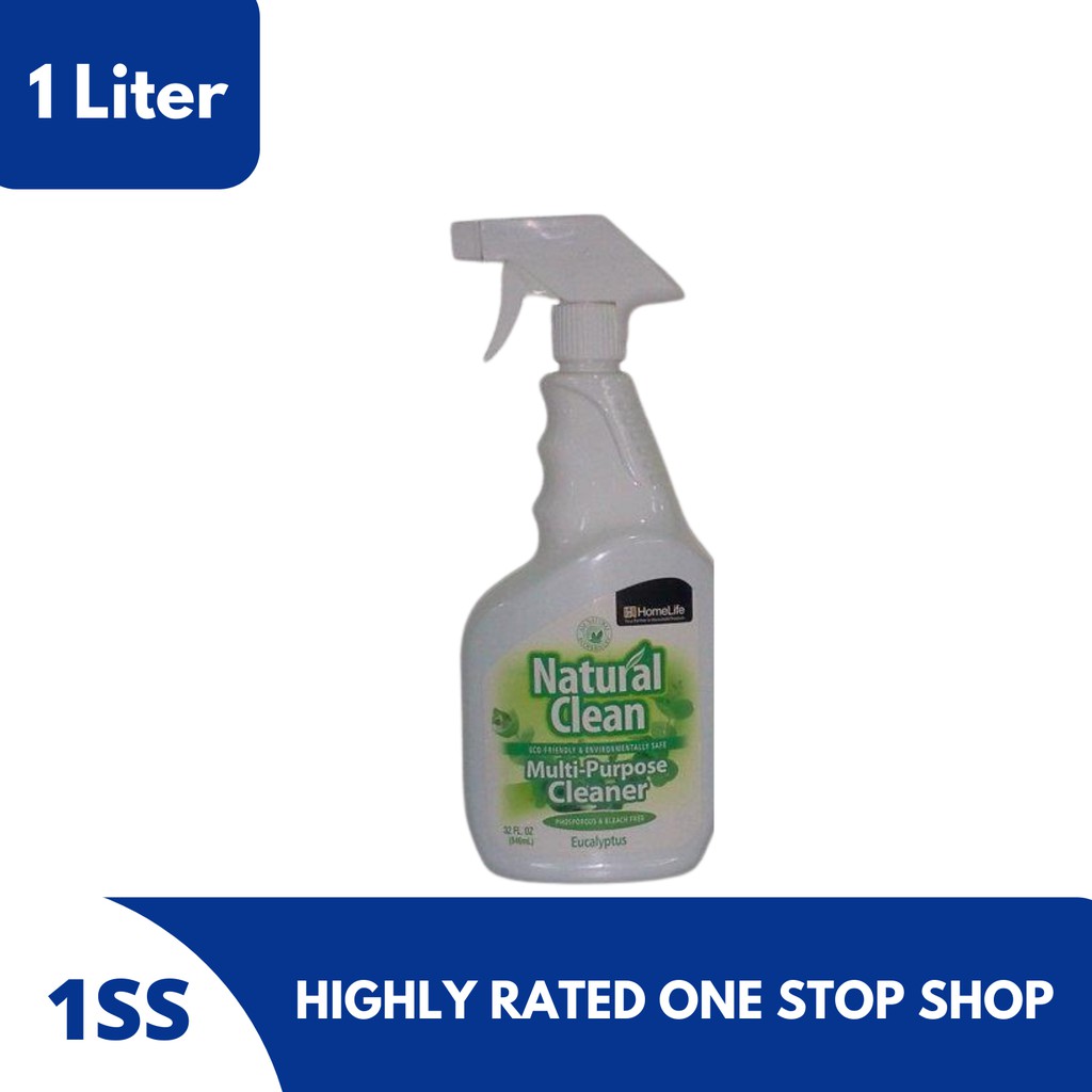 Homelife Natural Clean Multipurpose Cleaner Eucalyptus Scent, 1Liter Shopee Philippines