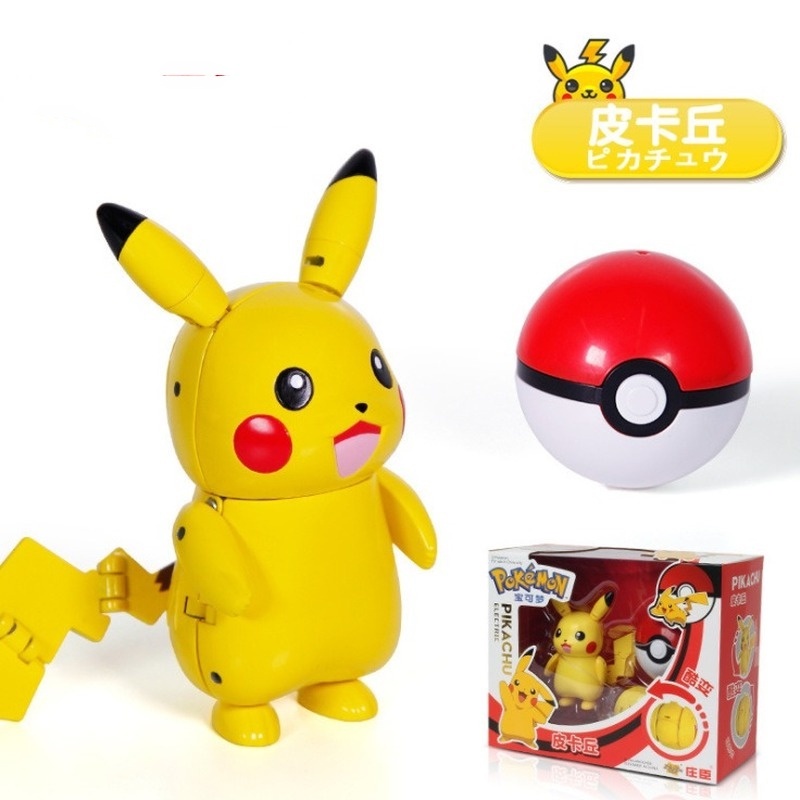 Genuine Anime Pokemon Figure Pocket Monster Pikachu Eevee Psyduck