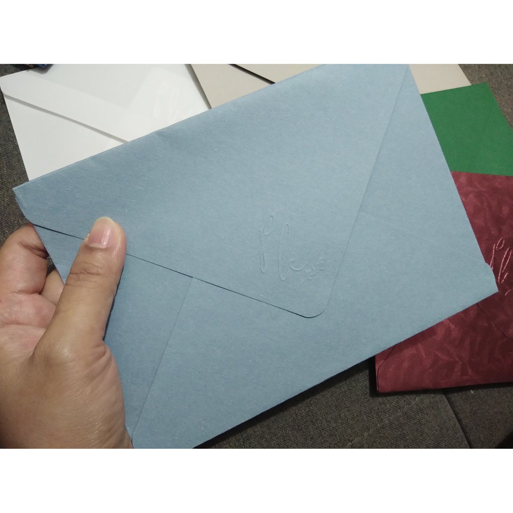 Dusty Blue Envelope A7 ( for 5X7 invitation / card) Shopee Philippines