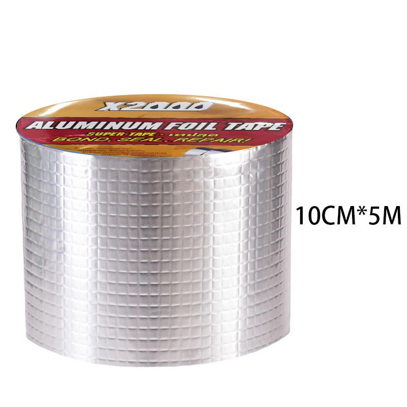 X2000 Super Strong Aluminum Foil Butyl Tape Waterproof Roof Pipe Wall