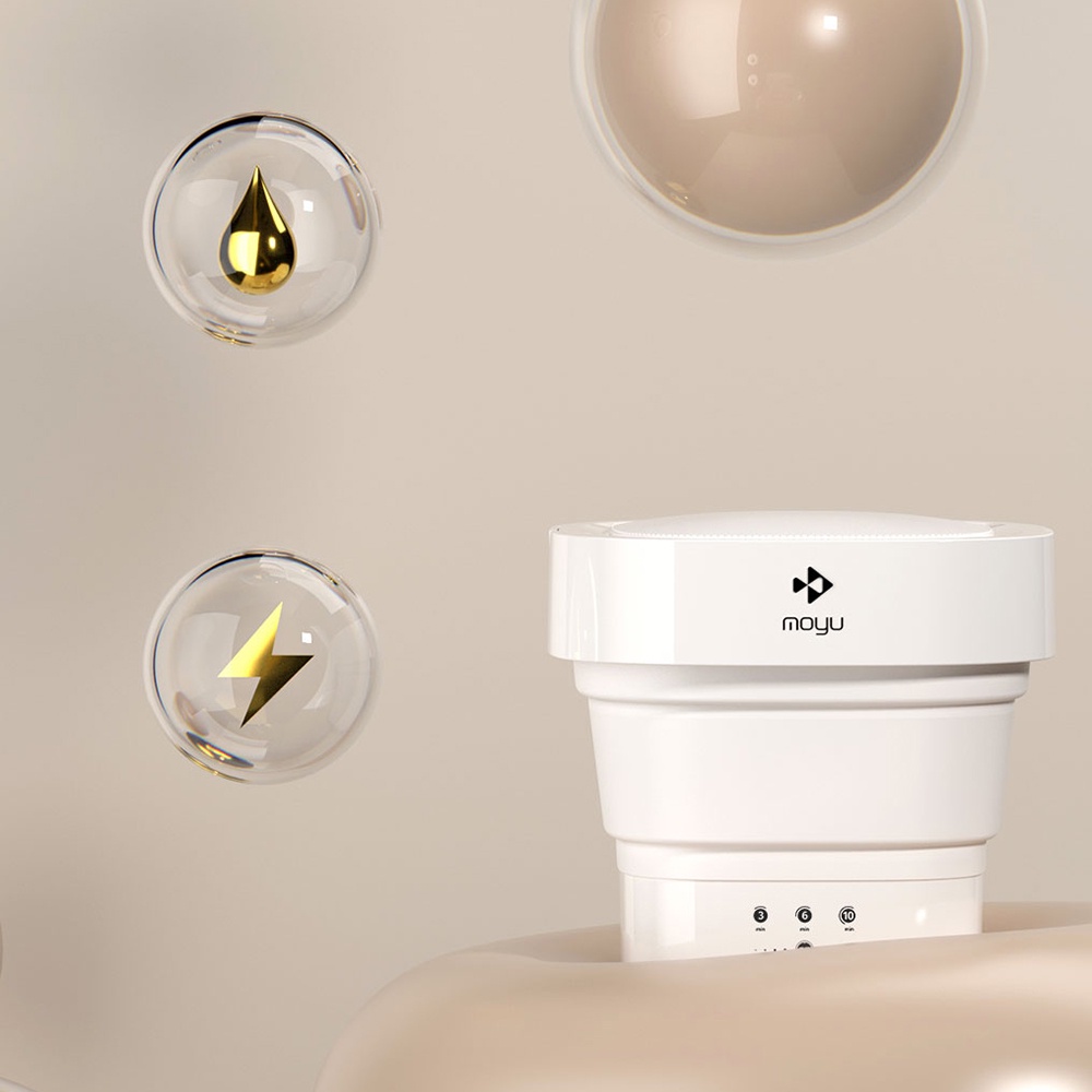 BV9B Xiaomi Moyu Mini Washing Machine Electric Portable Folded Barrel