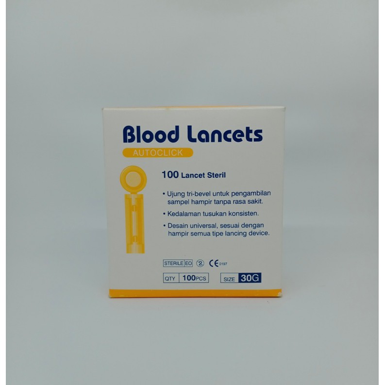 Blood Lancet 30g Onemed Universal Price Per Box Contents 100 Pcs