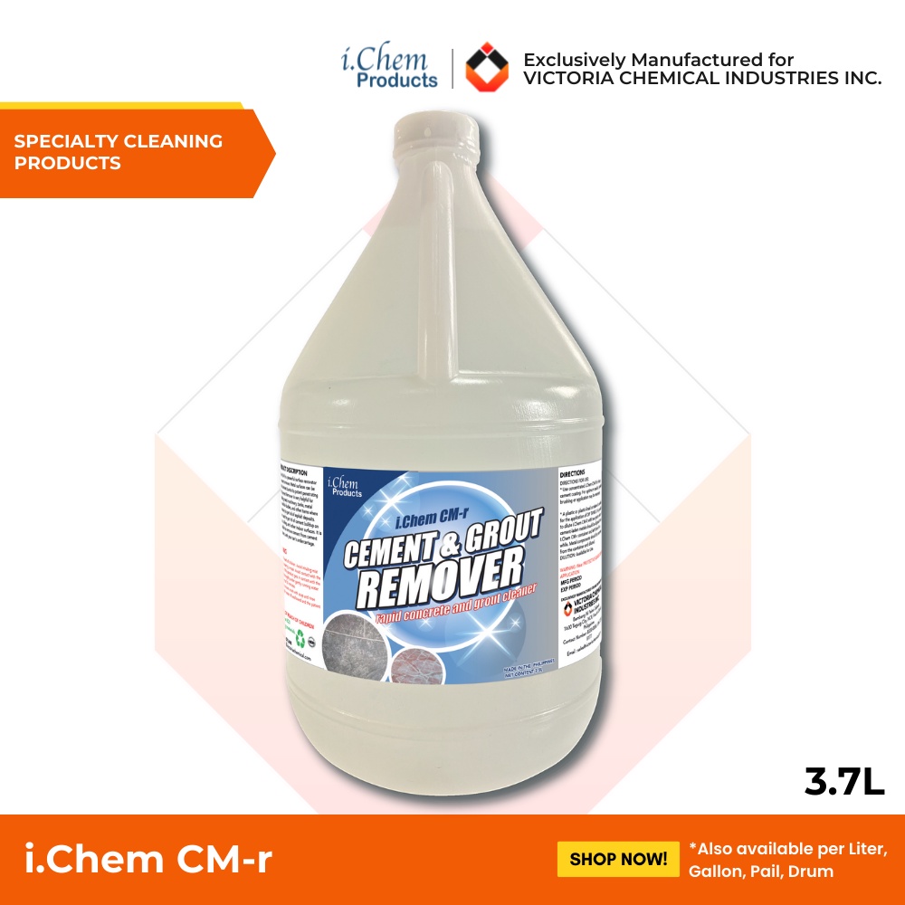 CEMENT REMOVER 1 GALLON (CEMENT GROUT REMOVER TILES RAILINGS WINDOWS MIXERS, 3700ml) Shopee