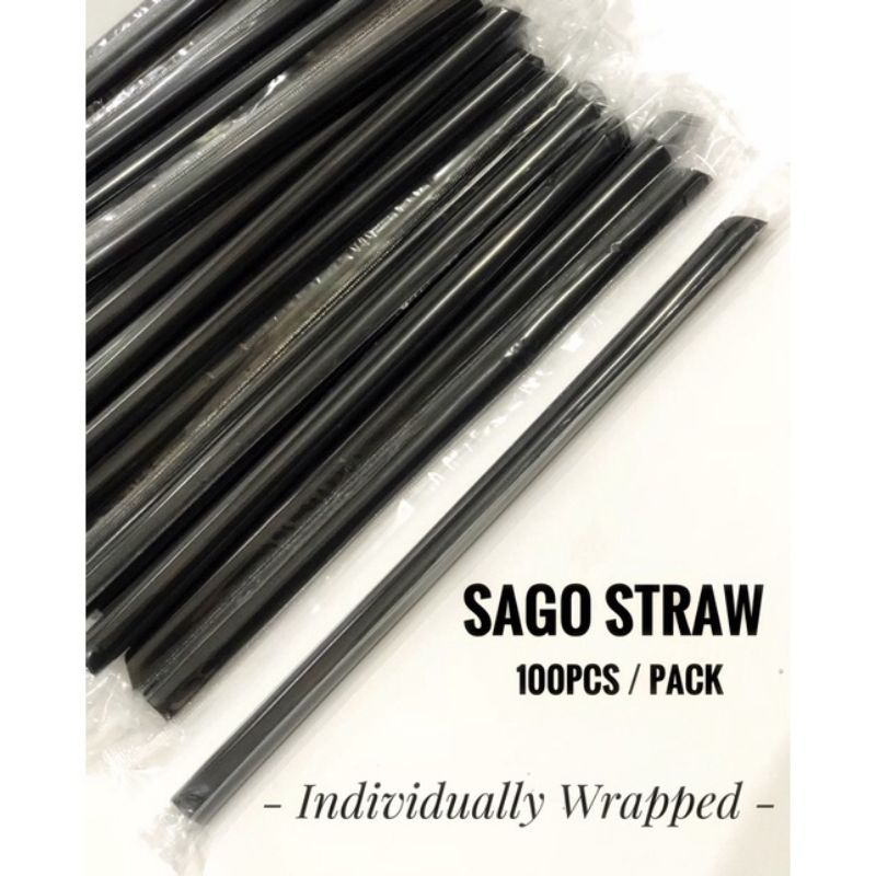 BOBA STRAWSAGO STRAW 21cm & 23cm [100pcs] Shopee Philippines