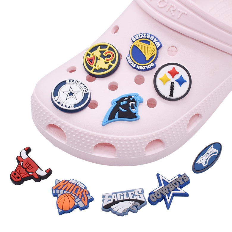 Crocs Jibbitz NBA Team DIY Shoes Charm Button Shopee Philippines