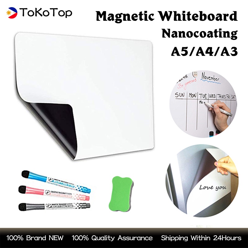 New Arrival A3/4/5 Dry Erase Whiteboard Sheet with Pen and