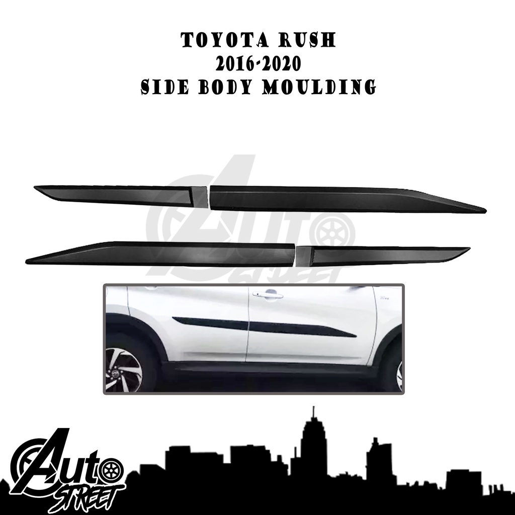 Toyota Rush 20162020 Side Body Moulding (Matte Black) Shopee Philippines