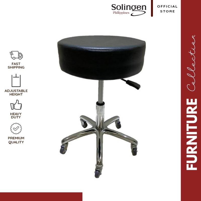 Multipurpose Heavy Duty Stool Chair with Wheels (Clinic Chair, Lab