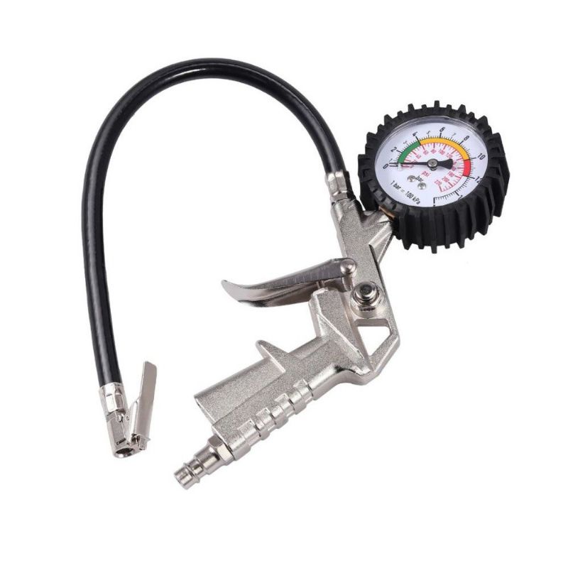 Tire Air Inflator and Deflator Gun High Pressure Air Pump with Gauge