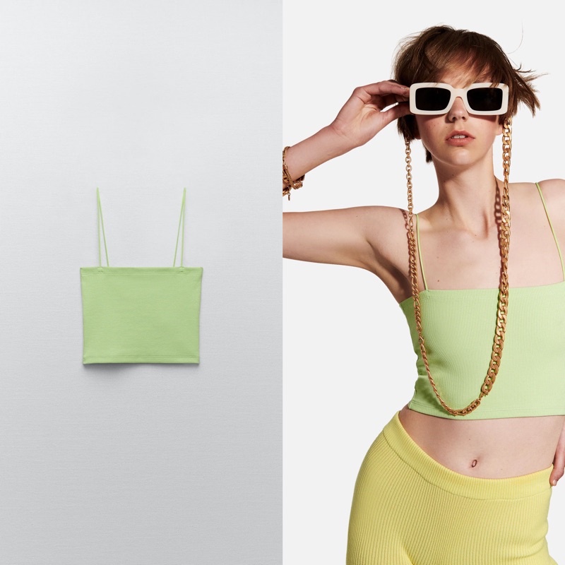 ZARA STRAPPY CROP TOP Shopee Philippines